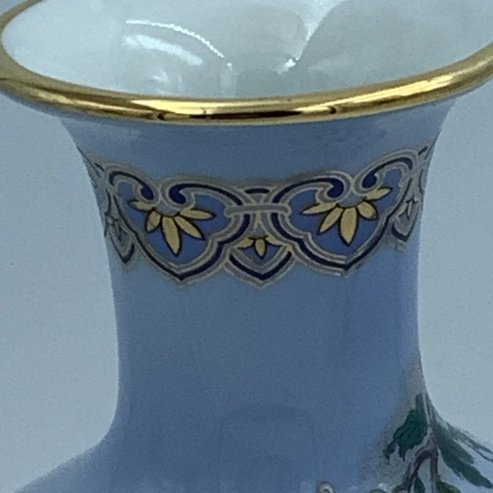 Kyoto Blue Porcelain Vase